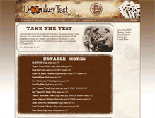 Tablet Screenshot of donkeytest.com
